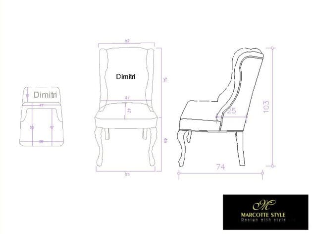 Marcottestyle Interiors Contemporary Cottage Country Chair Dimitri