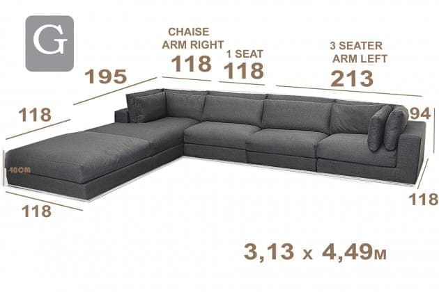 Marcottestyle Interiors Modulaire Sofa Marcottestyle