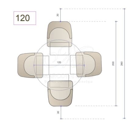 Marcottestyle Interiors Ronde Tafel