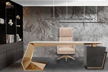 Marcottestyle Interiors Lamborghini Gt President Gold Desk By Marcottestyle