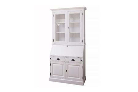 Marcottestyle Interiors Secretaire Kast,Secretaire Kast Wit,Kast Met Werkblad,Secreatairekast,Secretairekast Rimini,Kast