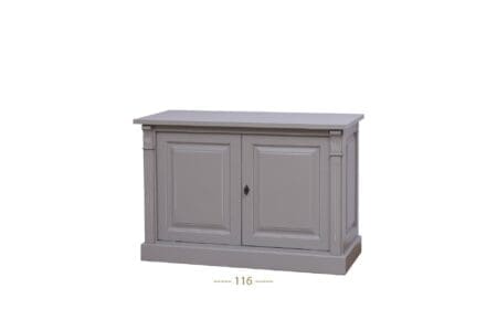 Eiken Dressoir Beaumont - Massief Eiken Dressoir Met 2 Deuren, Ideaal Voor Opbergruimte.