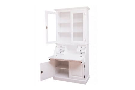 Marcottestyle Interiors Secretaire Kast,Secretaire Kast Wit,Kast Met Werkblad,Secreatairekast,Secretairekast Rimini,Kast